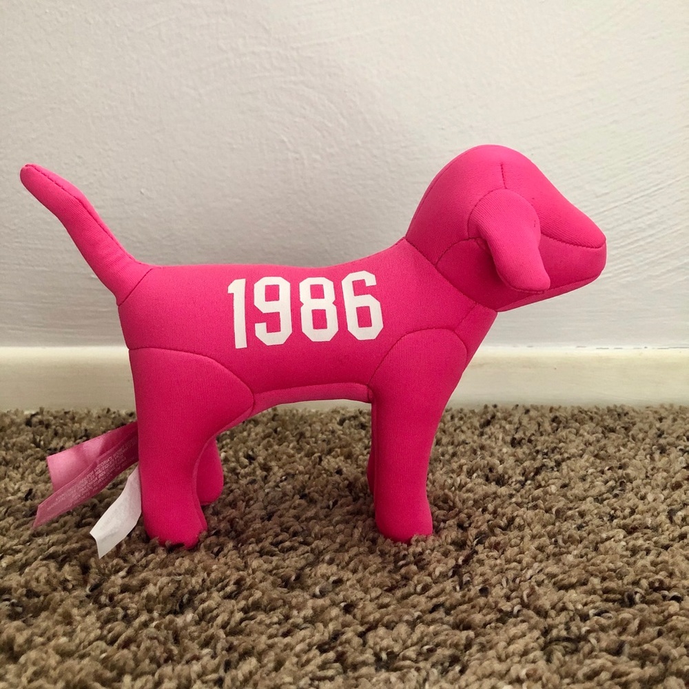 Victoria’s Secret Pink “1986” Mini Dog Hot Pink